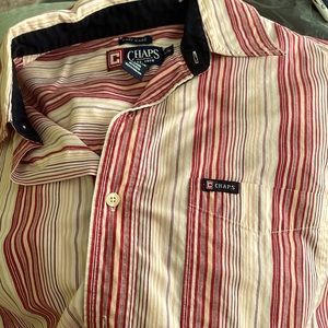 Chaps authentic 90’s striped button down, long sleeve. style #71508R.